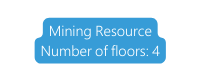 Mining Resource Number of floors 4